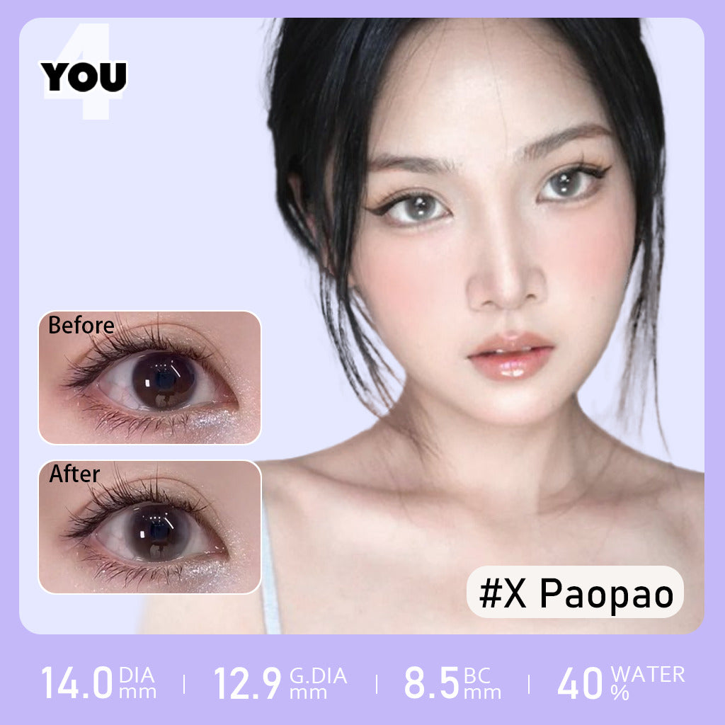 4YOU コンタクトレンズ | X パオパオ グレー 14.0mm