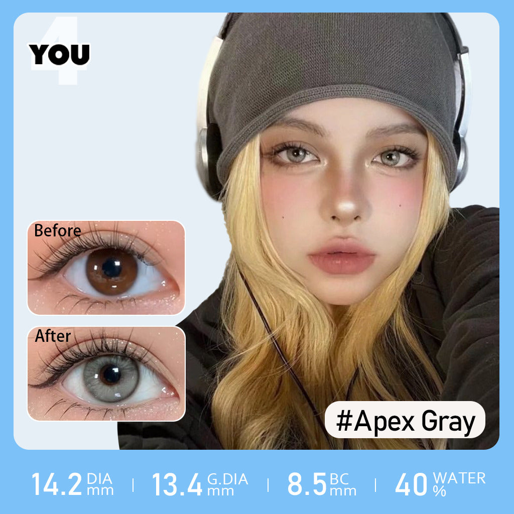 4YOU コンタクトレンズ | アペックス グレー 14.2mm