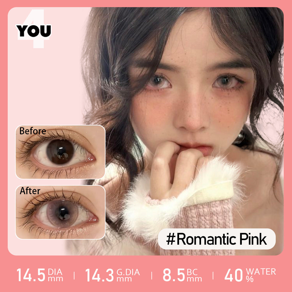 4YOU コンタクトレンズ | ロマンティック ピンク 14.5mm