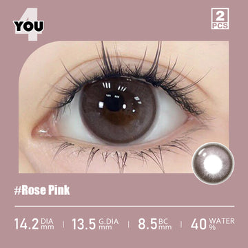 4YOU Contact Lens | Rose Pink 14.2mm