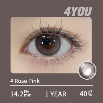 4YOU Contact Lens | Rose Pink 14.2mm
