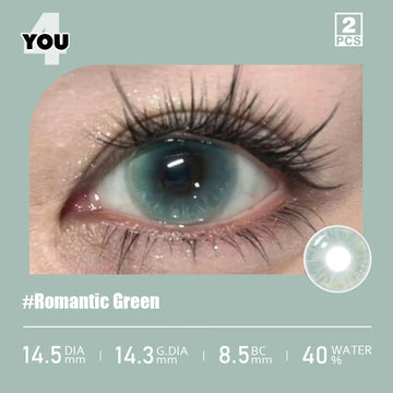 4YOU コンタクトレンズ | ロマンティックグリーン 14.5mm