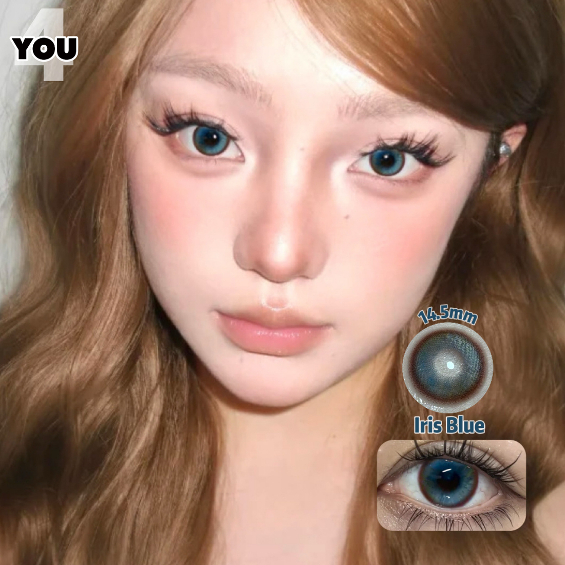 4YOU Contact Lens | Iris Blue 14.5mm