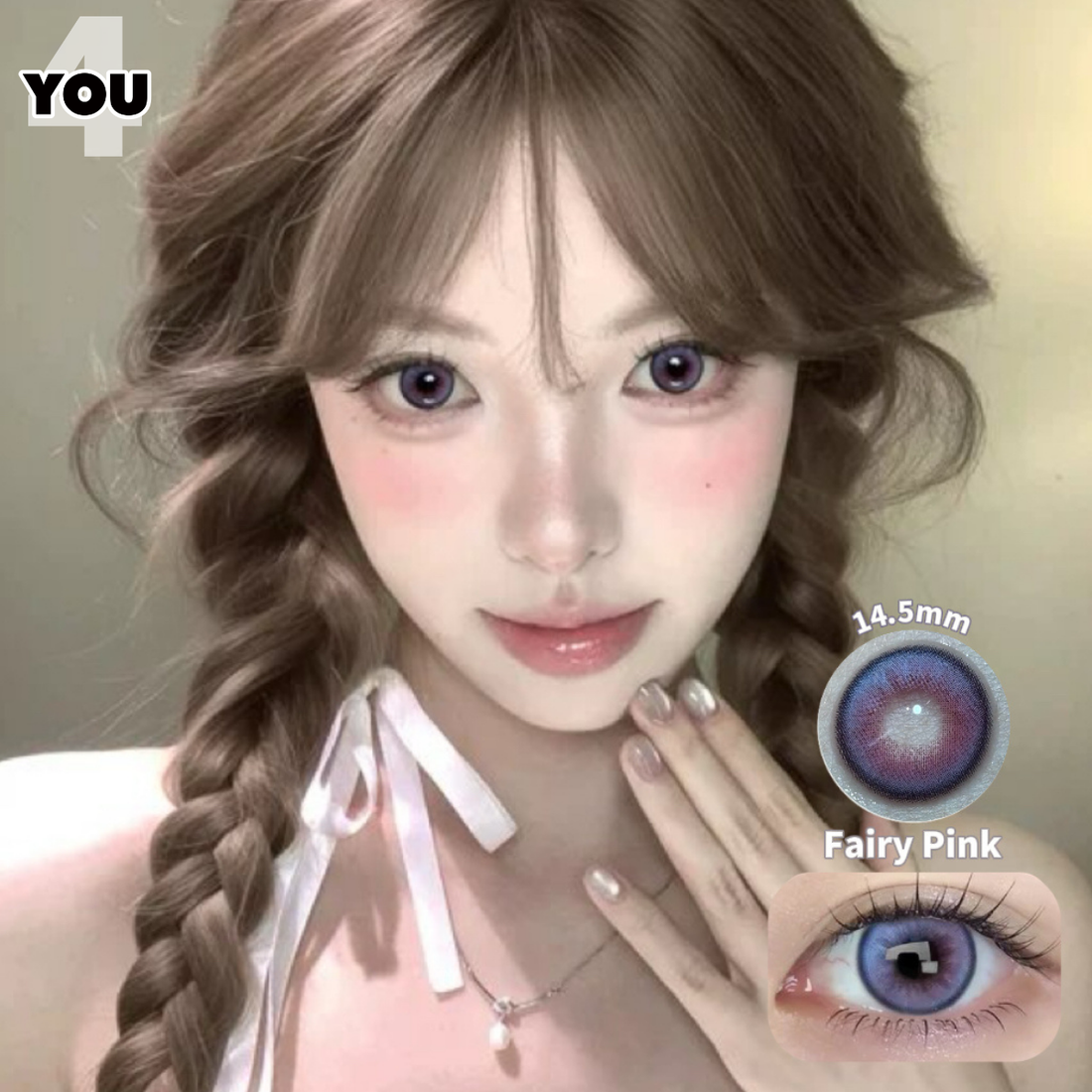 4YOU Contact Lens | Fairy Pink 14.5mm