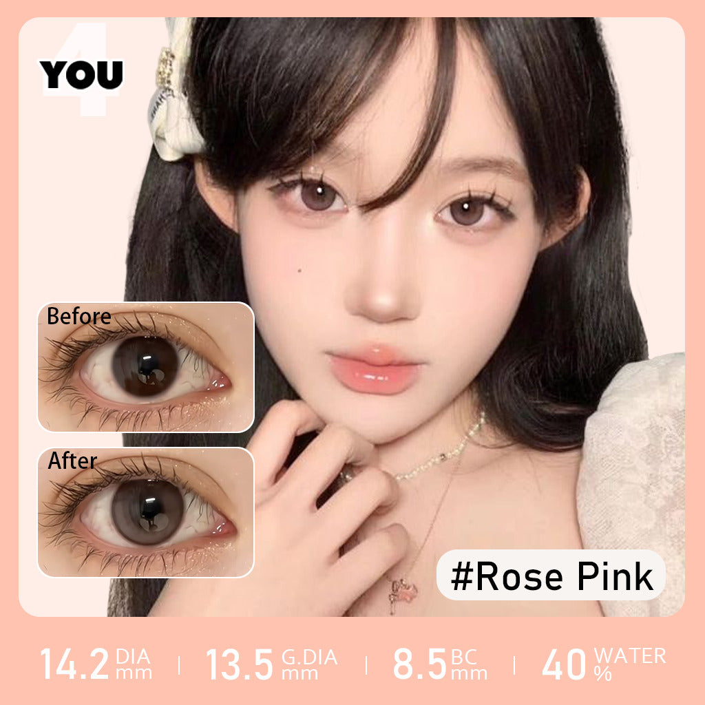 4YOU Contact Lens | Rose Pink 14.2mm