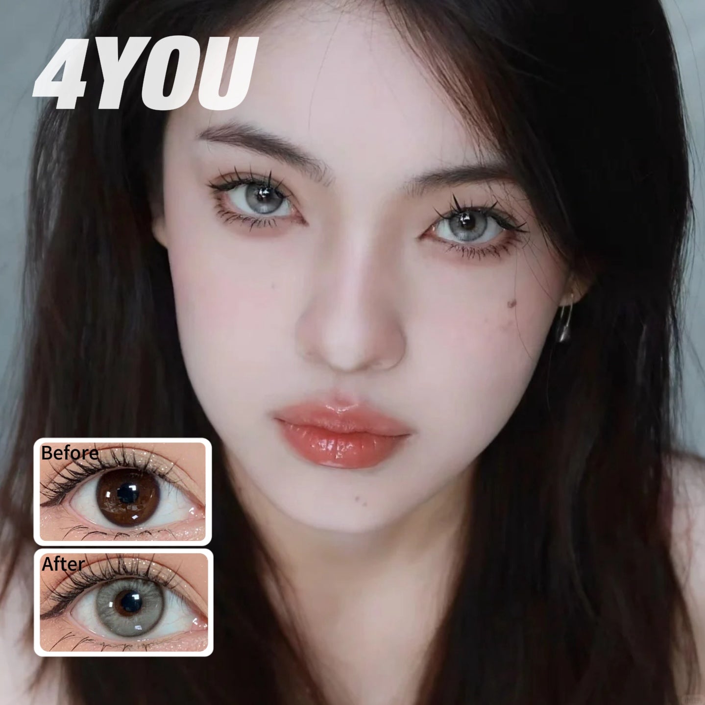 小物 kearny peaks Gray Lens Rosee n co colored contact lense sky gray