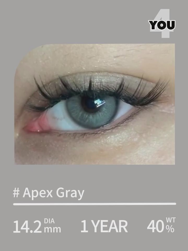 4YOU コンタクトレンズ | アペックス グレー 14.2mm – 4YOU Contact Lens